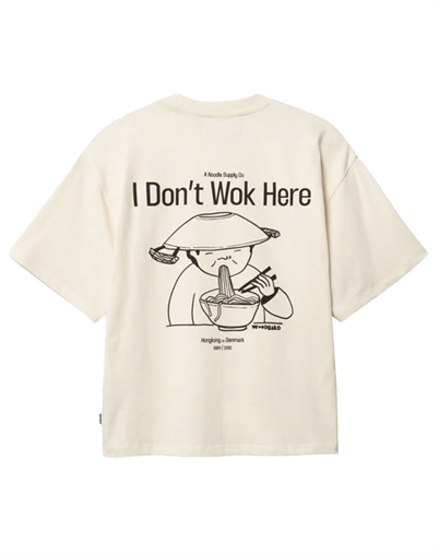 Woodbird - WBJuno Wok T-shirt - Off White